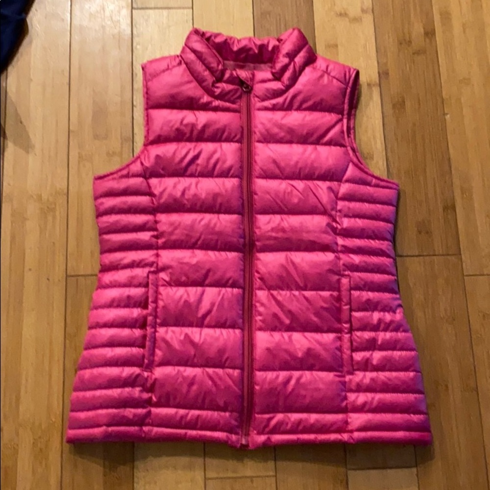 Pink bomber vest